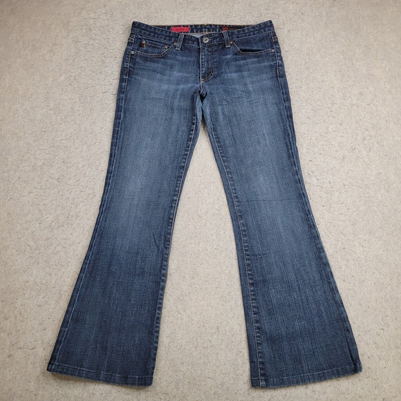 Adriano‎ Goldschmied The Club Jeans Womens 29R Dark Wash Bootcut Made in USA - Picture 1 of 12